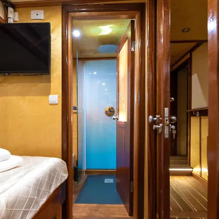 Night In Boat On The River Omis