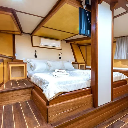 Night In Boat On The River Botel Omis