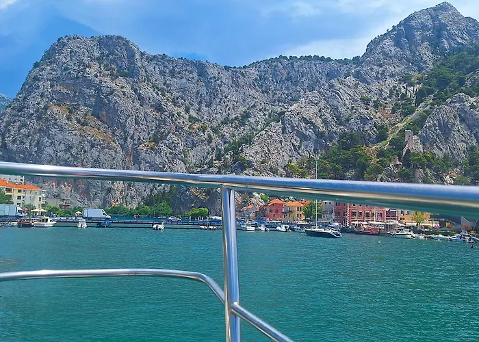 Night In Boat On The River Omiš
